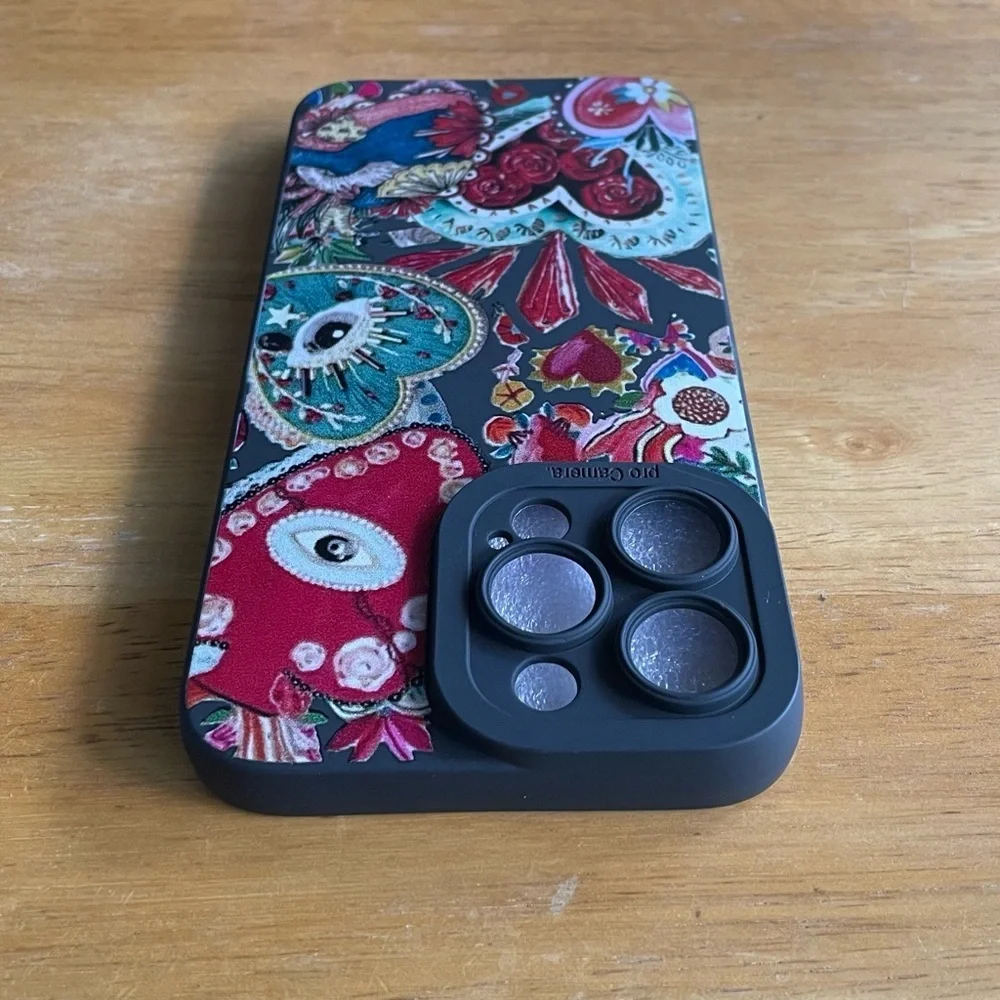 Boho Hearts & Eyes iPhone 14 Pro Max Case – Bold & Beautiful - Picture 3 of 5